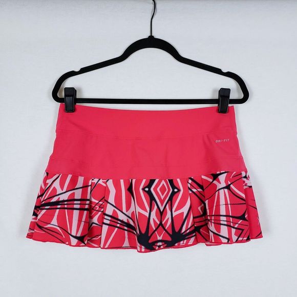 Nike Pants - Nike Tennis Skirt Mini Skort Pleated Womens M Pink DriFit Golf Sports Activewear